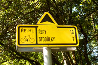 Bike Route Sign